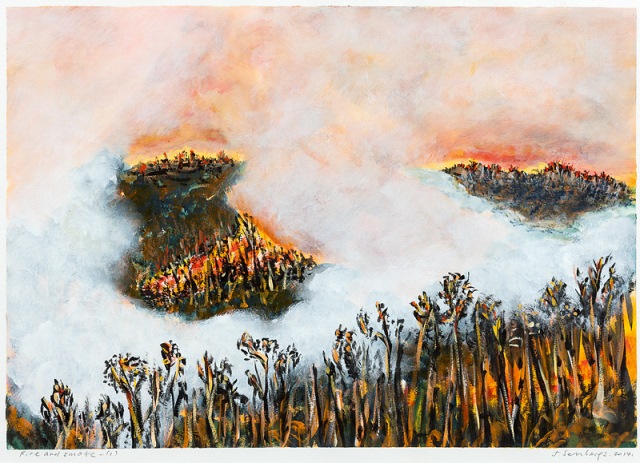Fire and smoke, 2014, Private collection